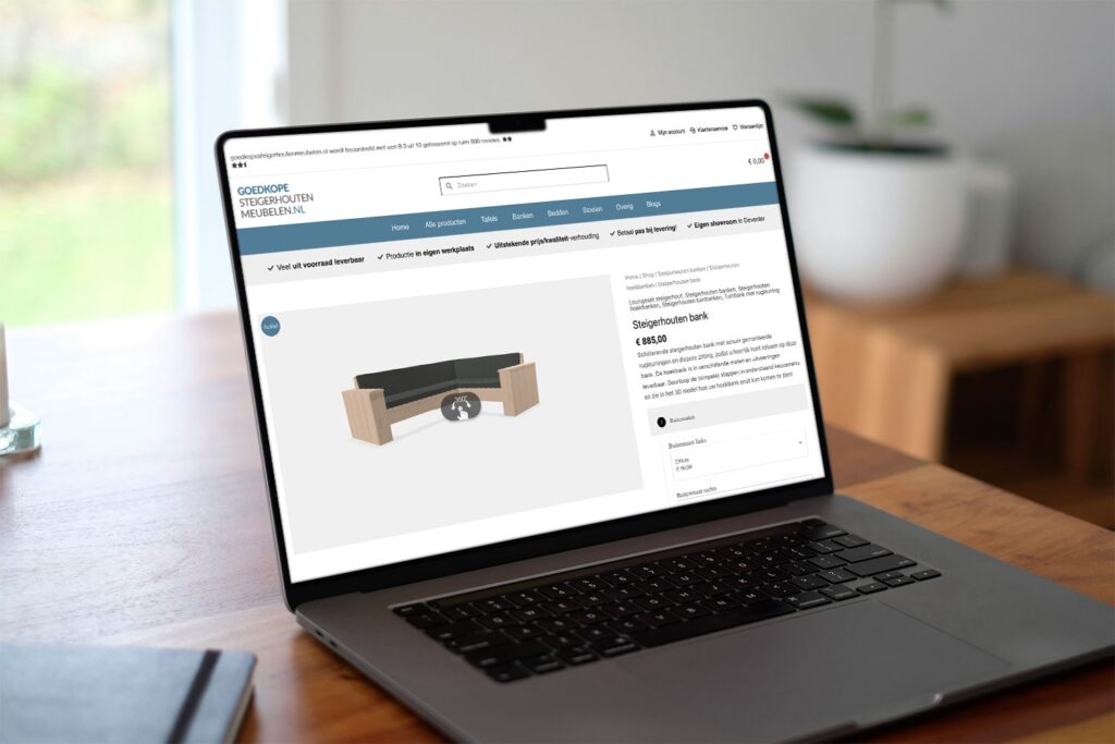 Seizoensgebonden strategie leidt tot omzetgroei voor Goedkope Steigerhouten Meubelen | Online Marketingbureau Woeler Alkmaar